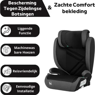 LifeStages Autostoeltje i-Size Groep 2/3 (100-150 cm, 3-12 jaar)