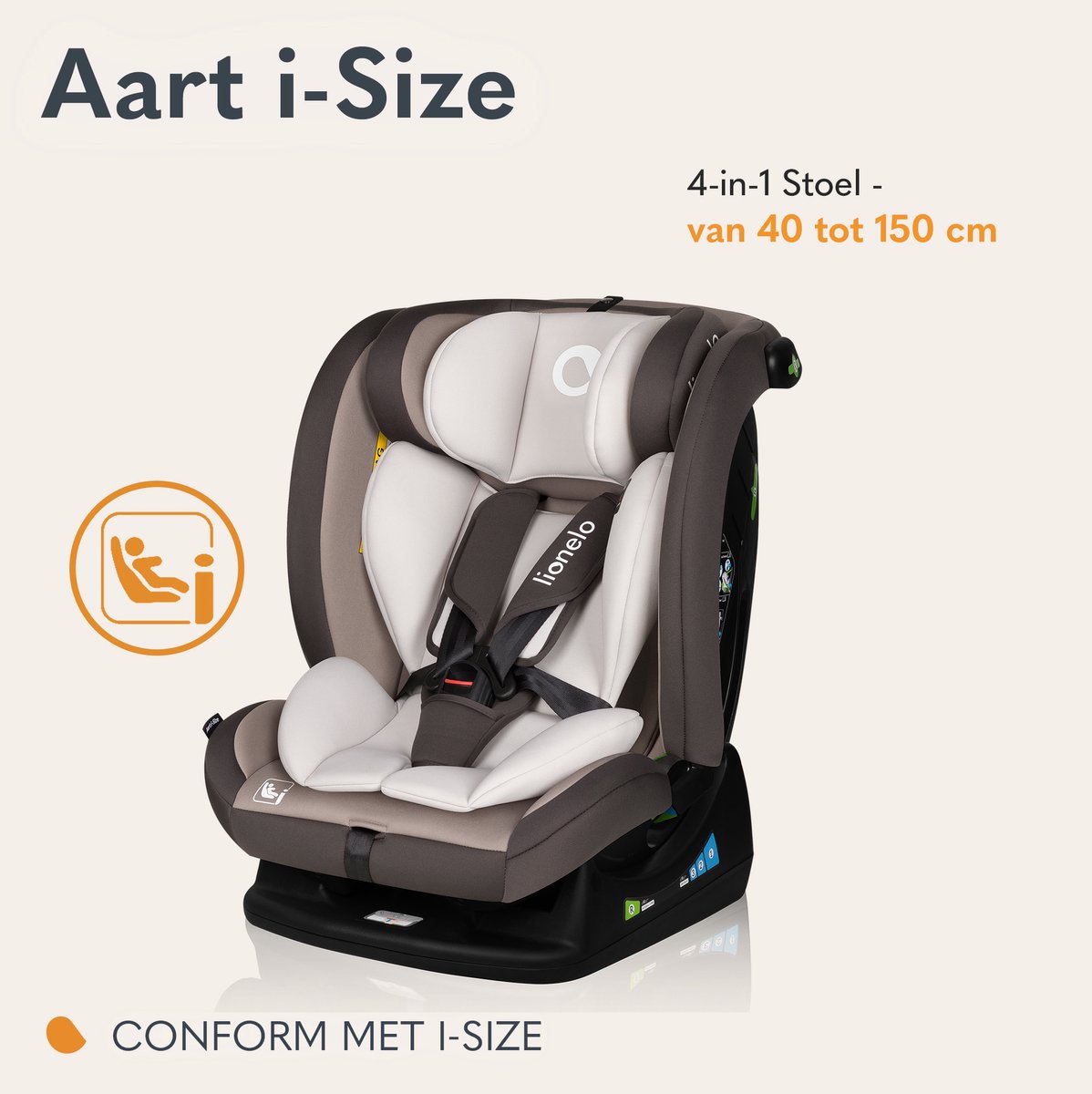 Lionelo Aart i-Size autostoel 4in1 groep 0-1-2-3