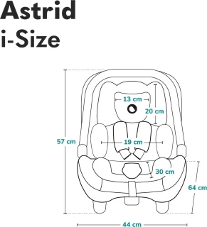 Lionelo Astrid i-Size Autostoel 40-87 cm