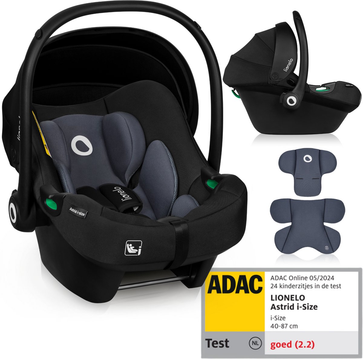 De Lionelo Astrid i-Size Autostoel 40-87 cm RWF ISOFIX in één oogopslag