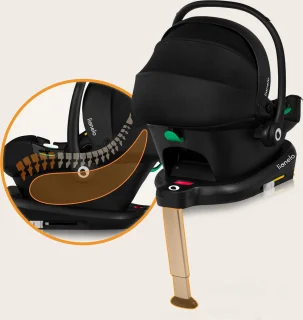 Lionelo Astrid i-Size Autostoeltje 40–87 cm met ISOFIX-Basis