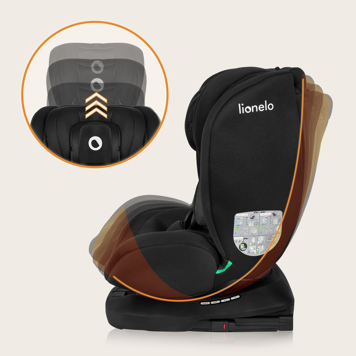 Lionelo Bastiaan Autostoeltje 4in1 ISOFIX groep 0-3