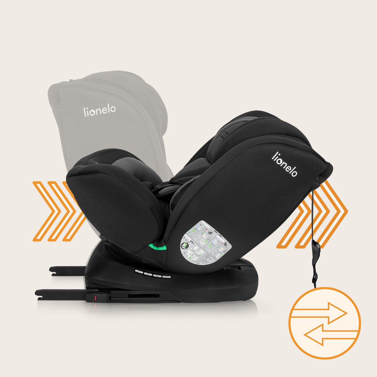 Lionelo Bastiaan Autostoeltje 4in1 ISOFIX Top Tether Groep 0-3