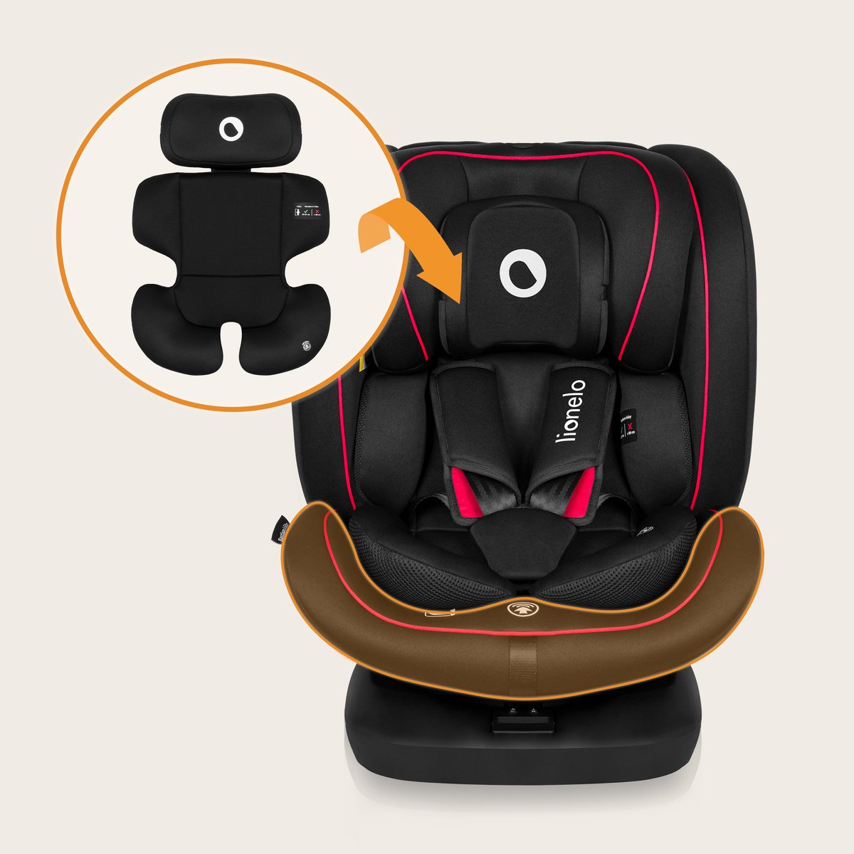 Wat vinden we goed aan de Lionelo Bastiaan i-Size Autostoel 4in1 ISOFIX 360° Groep 0-3