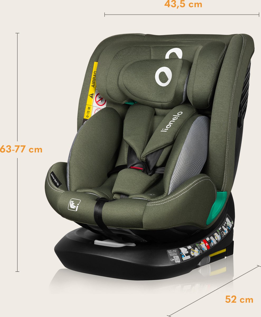 Wat vinden we goed aan de Lionelo Bastiaan One Autostoeltje i-Size ISOFIX Groep 0-3