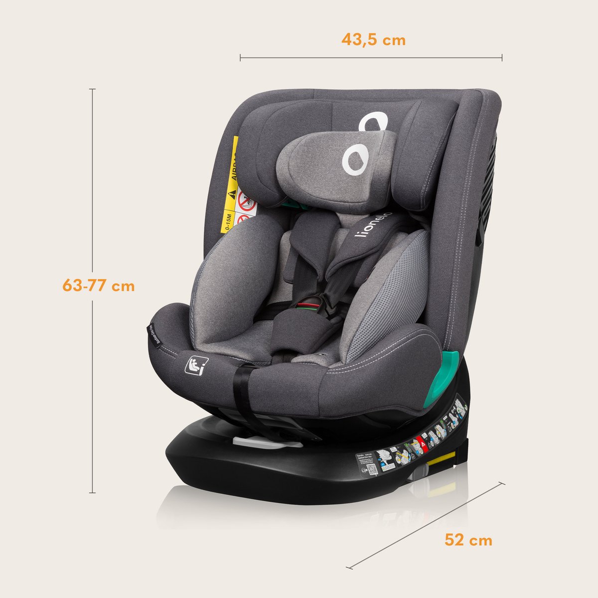 Lionelo Bastiaan One i-Size Autostoel 4in1 ISOFIX TopTether Groep 0-3