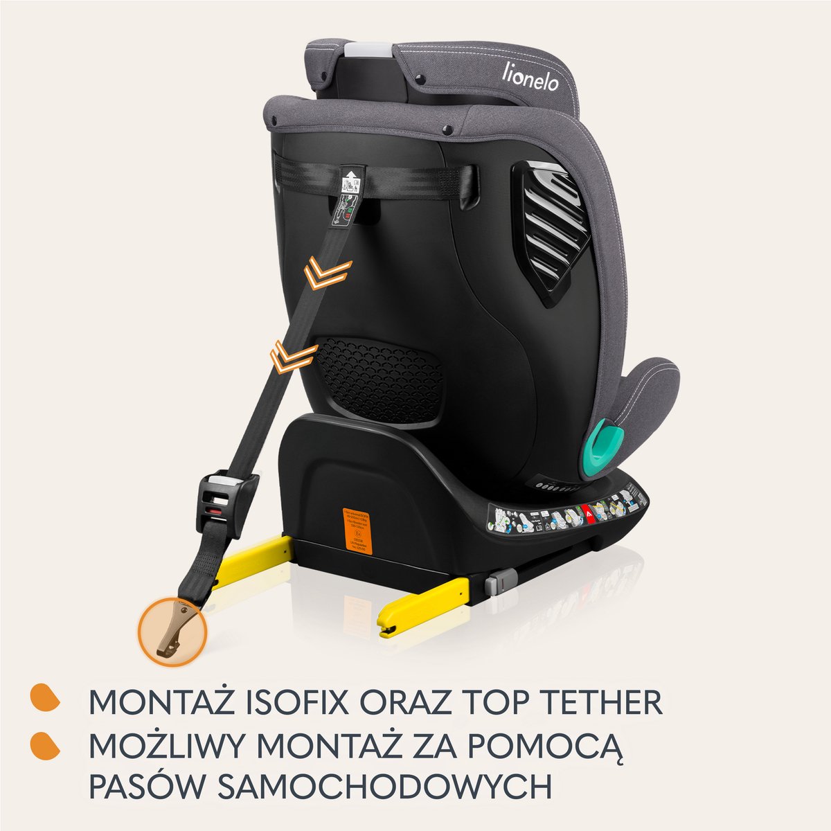 Lionelo Bastiaan One i-Size Autostoel 4in1 ISOFIX TopTether Groep 0-3
