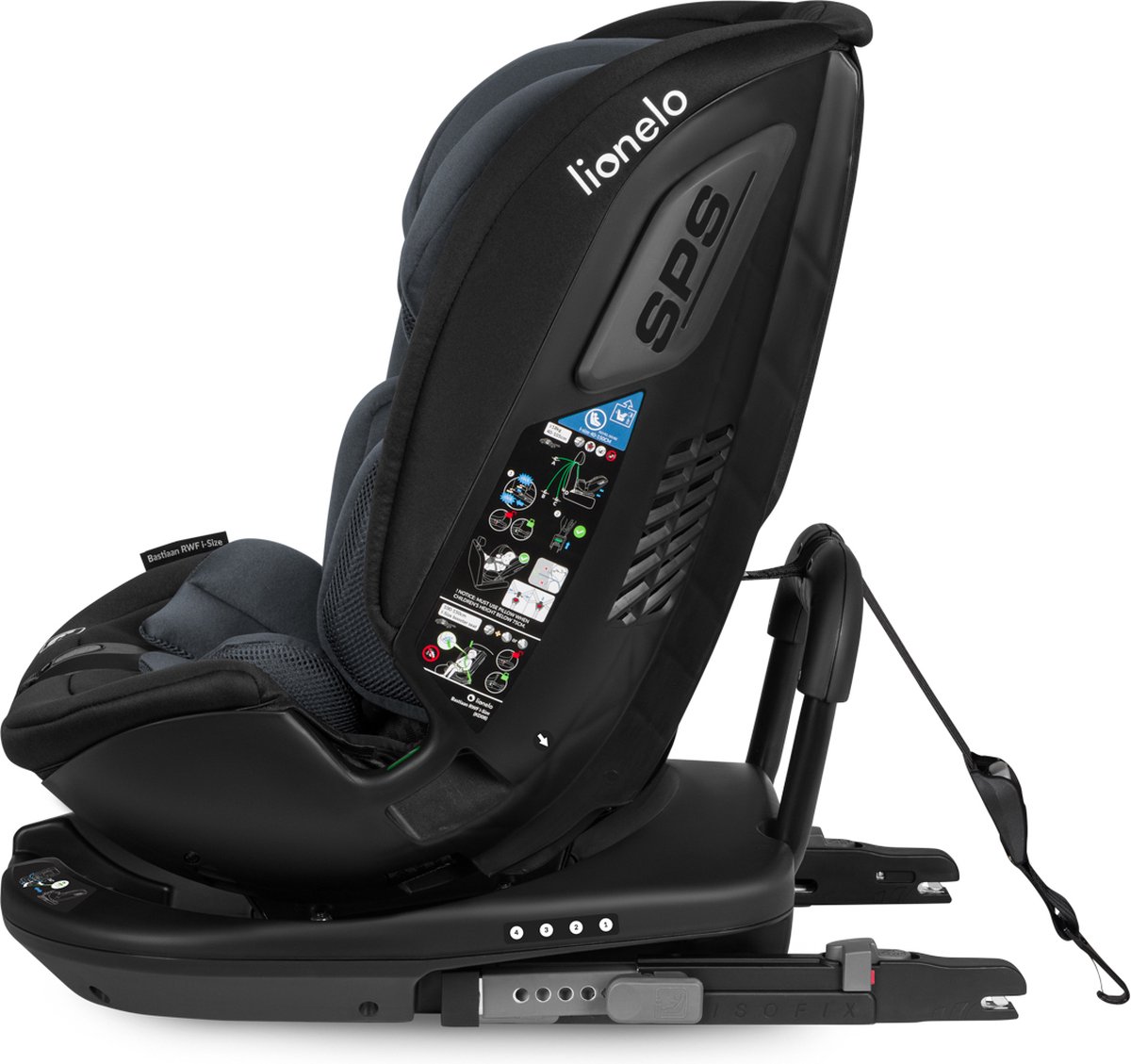Lionelo Bastiaan RWF i-Size Autostoel 0-36 kg ISOFIX 360° Draaibaar