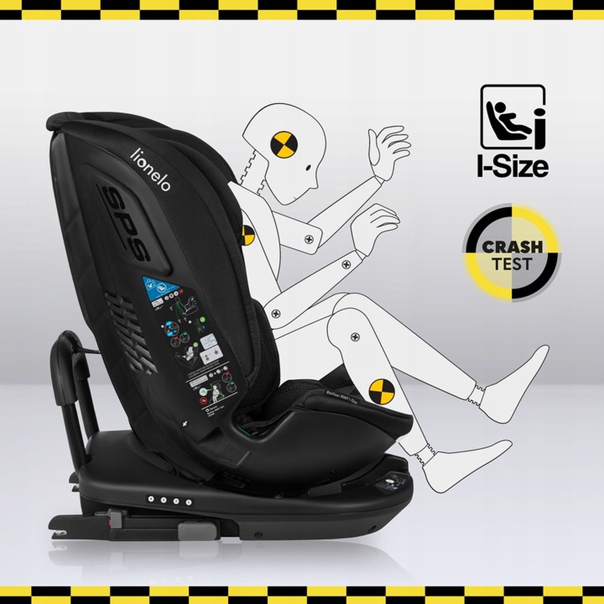 Lionelo Bastiaan RWF i-Size Autostoel 0-36 kg ISOFIX 360° Draaibaar