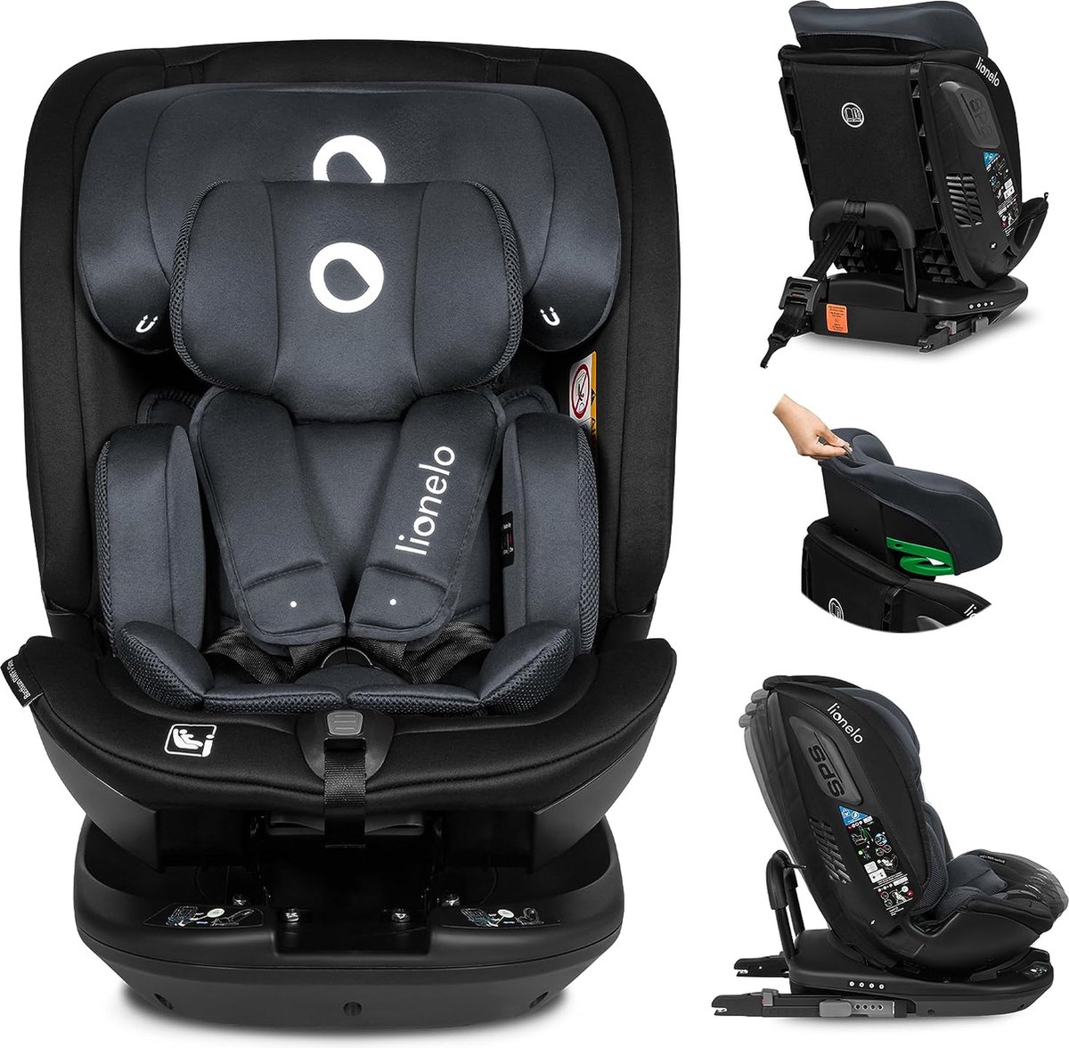 Lionelo Bastiaan RWF i-Size Autostoel 0-36 kg ISOFIX 360° Draaibaar