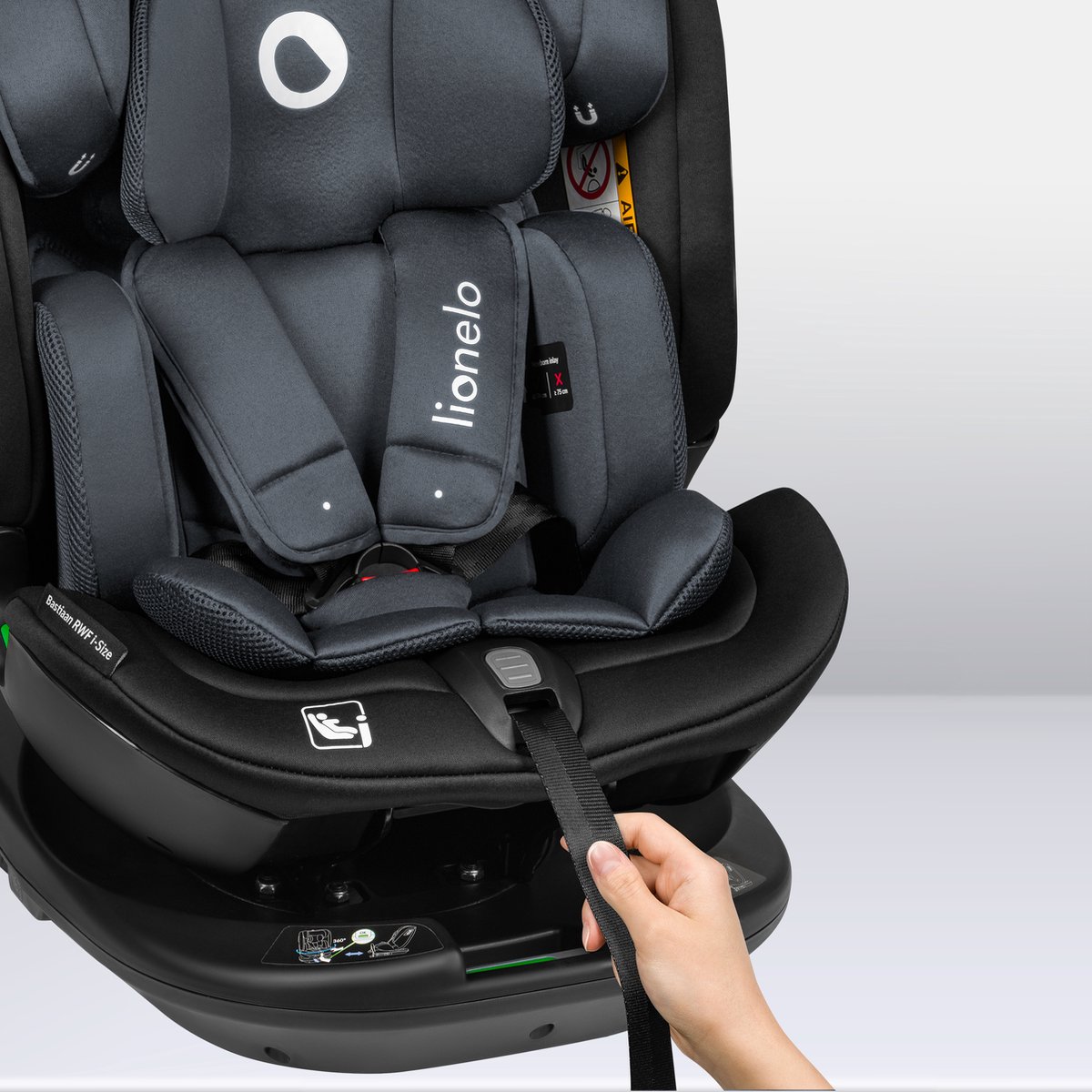Lionelo Bastiaan RWF i-Size Autostoel 0-36 kg ISOFIX 360° Draaibaar