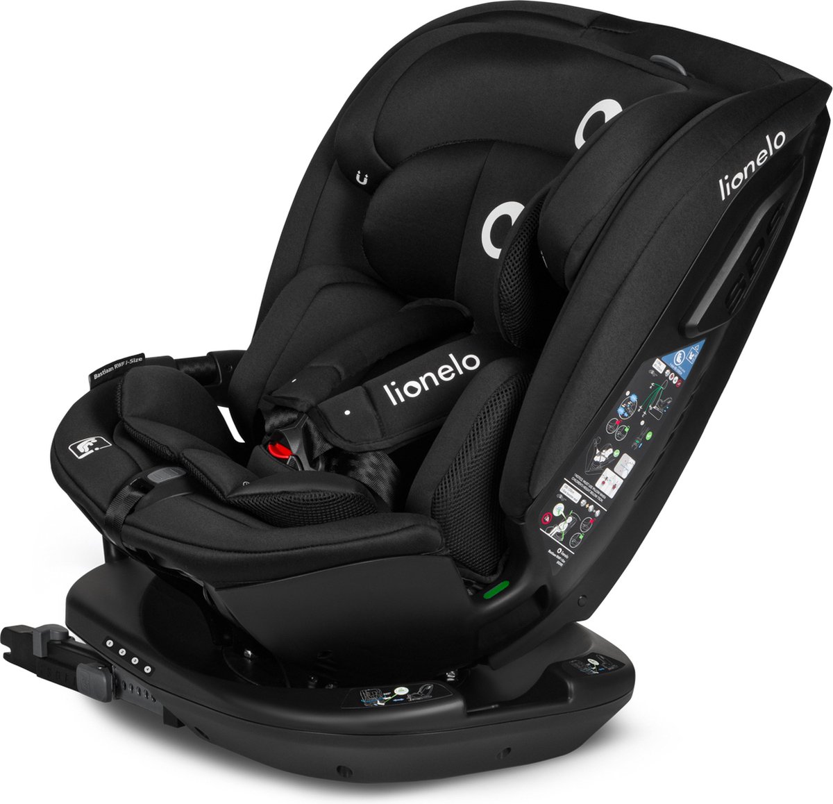 Wat vinden we goed aan de Lionelo Bastiaan RWF i-Size Autostoel 0-36 kg ISOFIX 360° Draaibaar