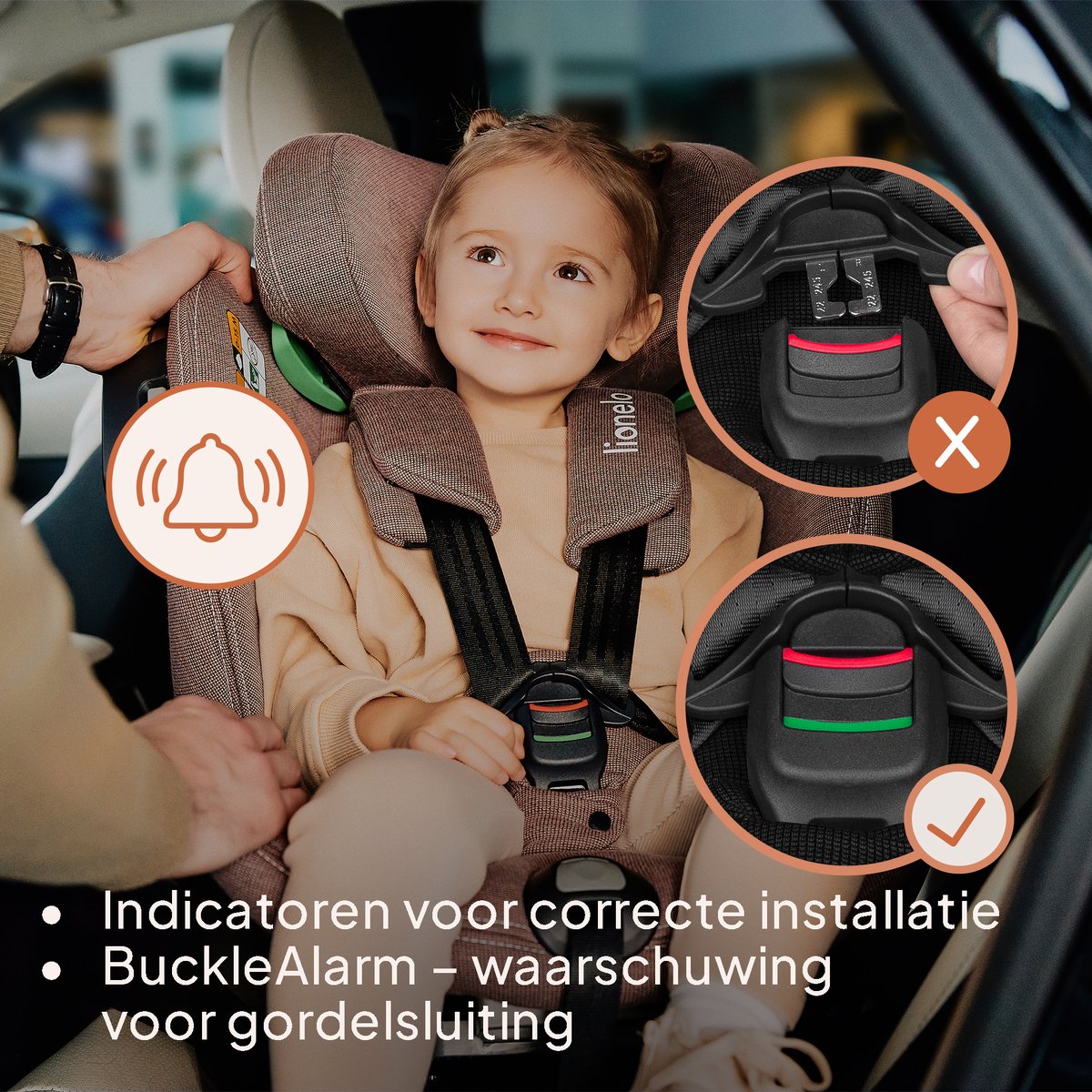 Wat vinden we goed aan de Lionelo Harmony i-Size 4in1 Autostoel ISOFIX 0-36 kg