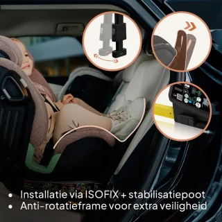 Lionelo Harmony i-Size Autostoel 360° ISOFIX 0-36 kg