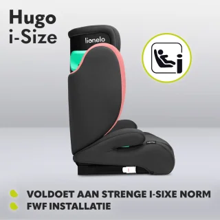Lionelo Hugo i-Size Autostoel 100-150 cm ISOFIX & Gordel