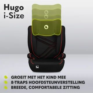 Lionelo Hugo i-Size Autostoel 100-150 cm ISOFIX & Gordel