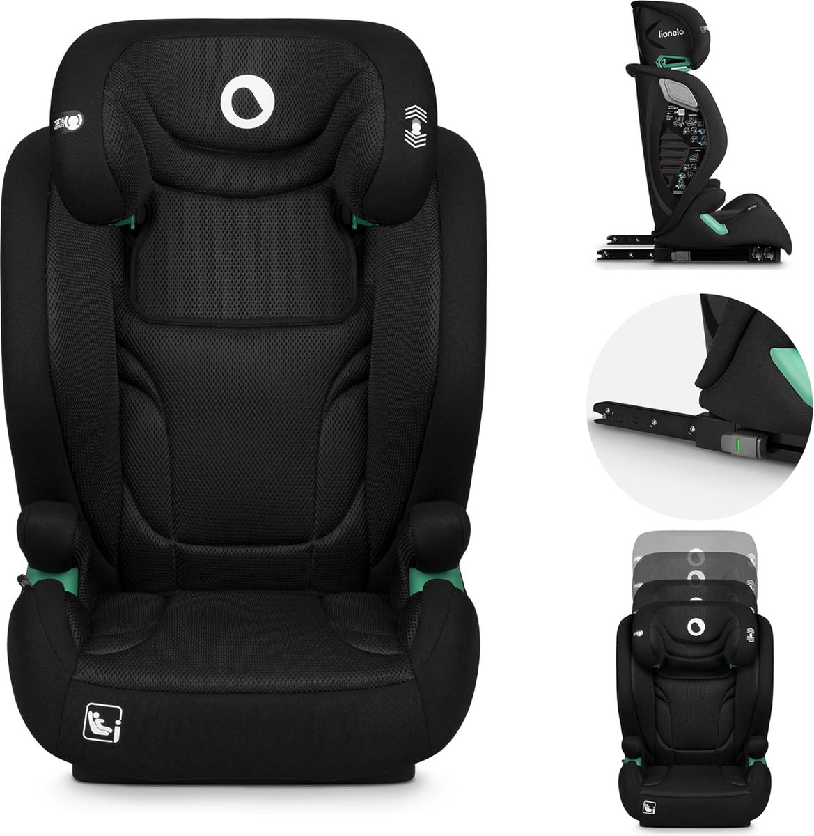 De Lionelo Igo i-Size Autostoel Groep 2-3 15-36 kg ISOFIX in één oogopslag