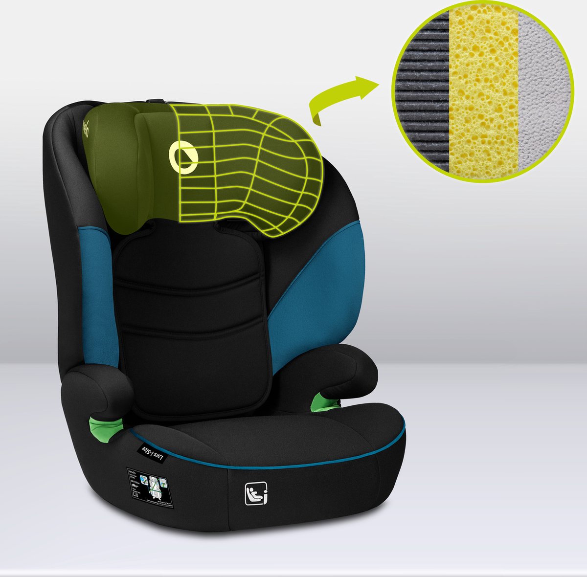 Wat vinden we goed aan de Lionelo Lars i-Size Autostoeltje 100-150cm