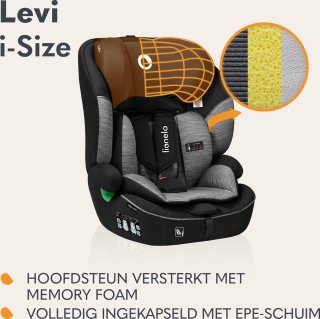 Lionelo Levi Autostoeltje i-Size Groep 1-2-3