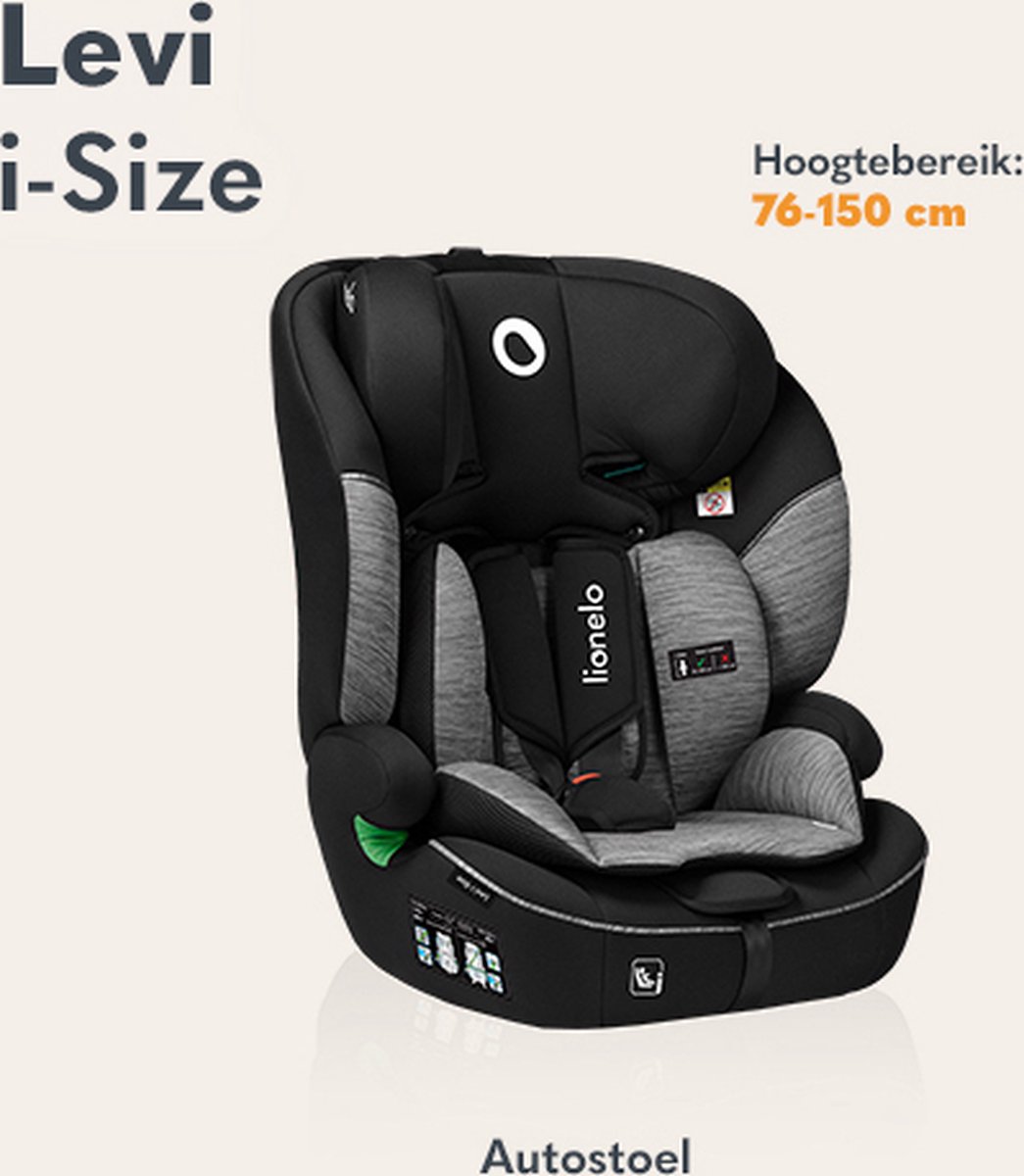 Lionelo Levi Autostoeltje i-Size Groep 1-2-3