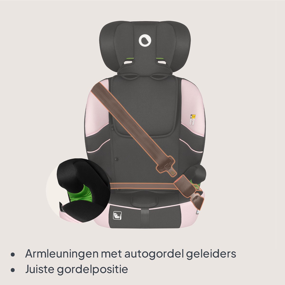Wat vinden we goed aan de Lionelo Levi Fix i-Size Autostoeltje Red
