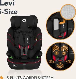 Lionelo Levi i-Size Autostoeltje Groep 1-2-3