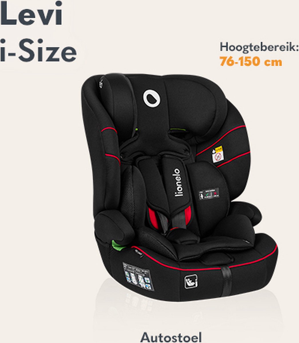 Lionelo Levi i-Size Autostoeltje Groep 1-2-3