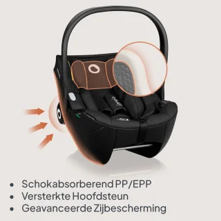 Lionelo Moxie i-Size Autostoel en Draagstoel 40-87 cm ISOFIX