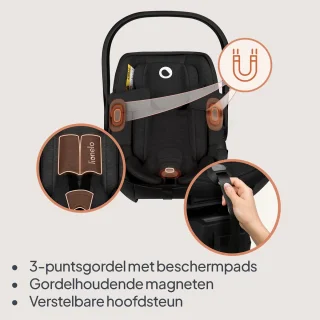 Lionelo Moxie i-Size Autostoel met ISOFIX-basis
