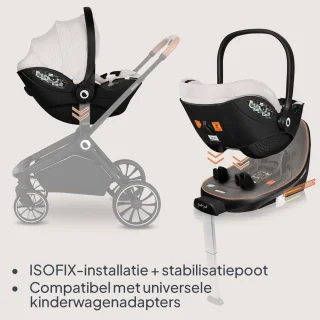 Lionelo Moxie i-Size Autostoel met ISOFIX-basis