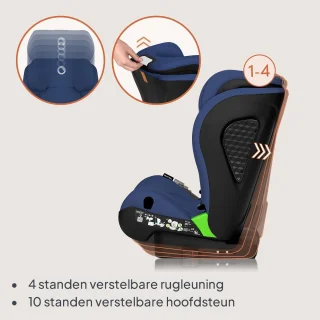 Lionelo Neal i-Size Autostoel 100-150 cm ISOFIX & Gordel