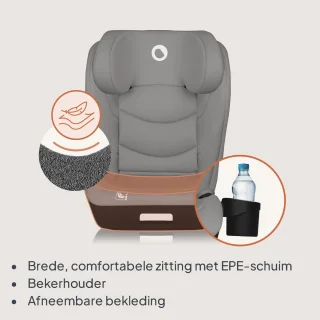 Lionelo Neal i-Size Autostoel 100-150 cm ISOFIX & Gordel