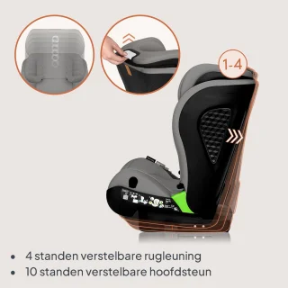 Lionelo Neal i-Size Autostoel 100-150 cm ISOFIX & Gordel