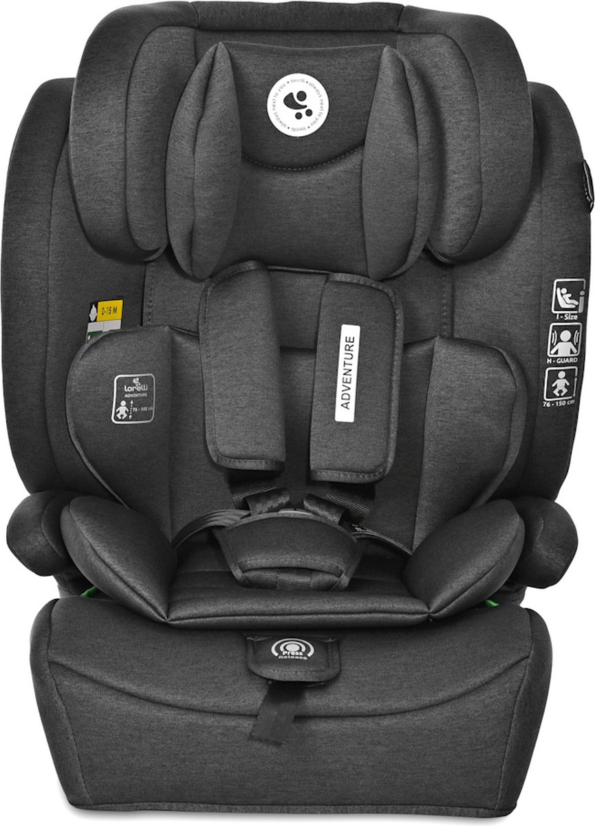 Lorelli Adventure Black Jasper i-Size Autostoel 76-150 cm
