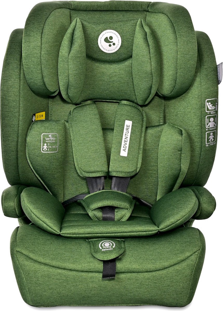 Lorelli Adventure i-Size Autostoel Green 76-150 cm