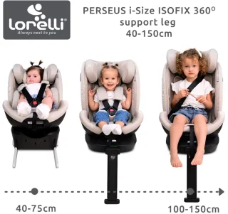 Lorelli Perseus i-Size Autostoel Black