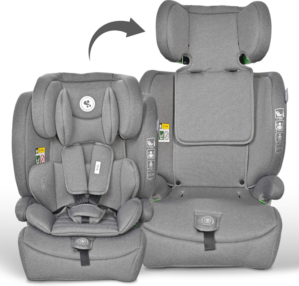 Lorelli Rio Grey i-Size Autostoel 76-150 cm