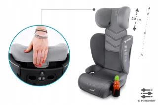 LUNA Booster Kinderautostoeltje Grijs