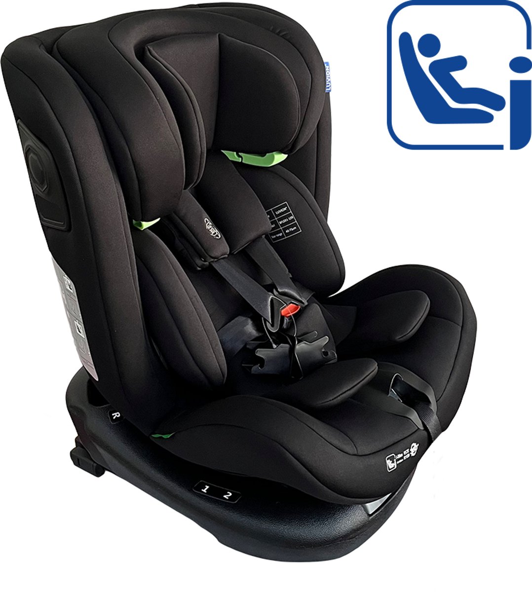 LUVION Aegis 360 Eclipse Black Autostoel Groep 0/1/2/3