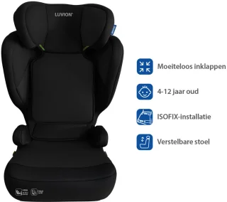 LUVION FLEX-i Eclipse Black Autostoel Groep 2/3