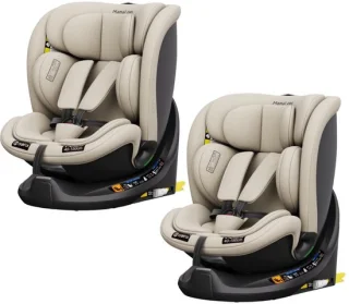 MamaLoes Dex zand i-Size autostoel – set van 2