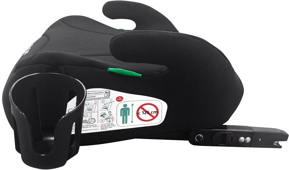 MamaLoes Pip Isofix Booster Zwart 125-150 cm ML050225
