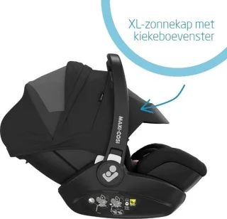 Maxi-Cosi Marble i-Size Autostoel Essential Black Met Base