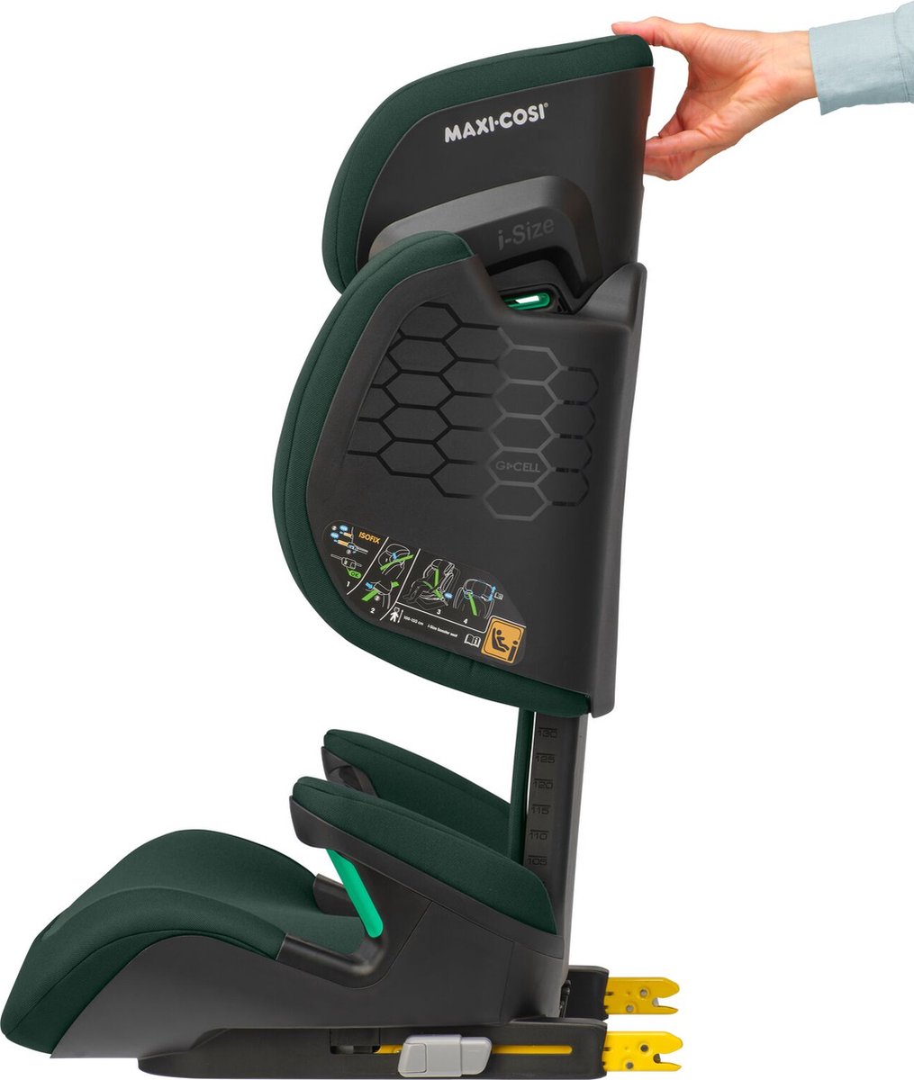 Wat vinden we goed aan de Maxi-Cosi RodiFix R i-Size Autostoeltje Authentic Green