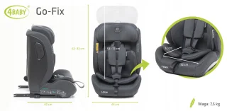 Merkloos kinderautostoeltje i-Size ISOFIX 9-36 kg, 76-150 cm