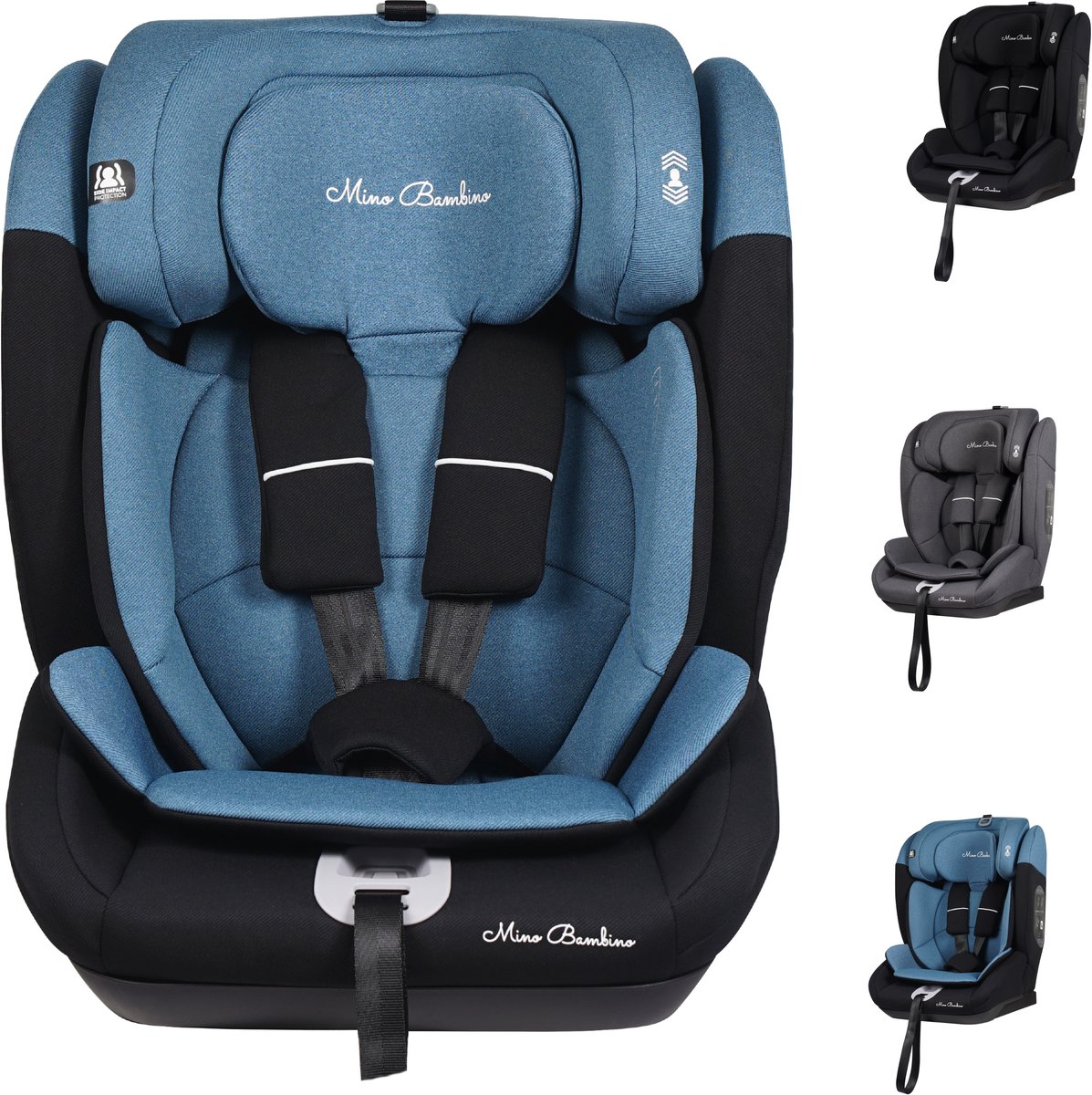 Mino Bambino i-Size Autostoel Blauw Groep 1/2/3