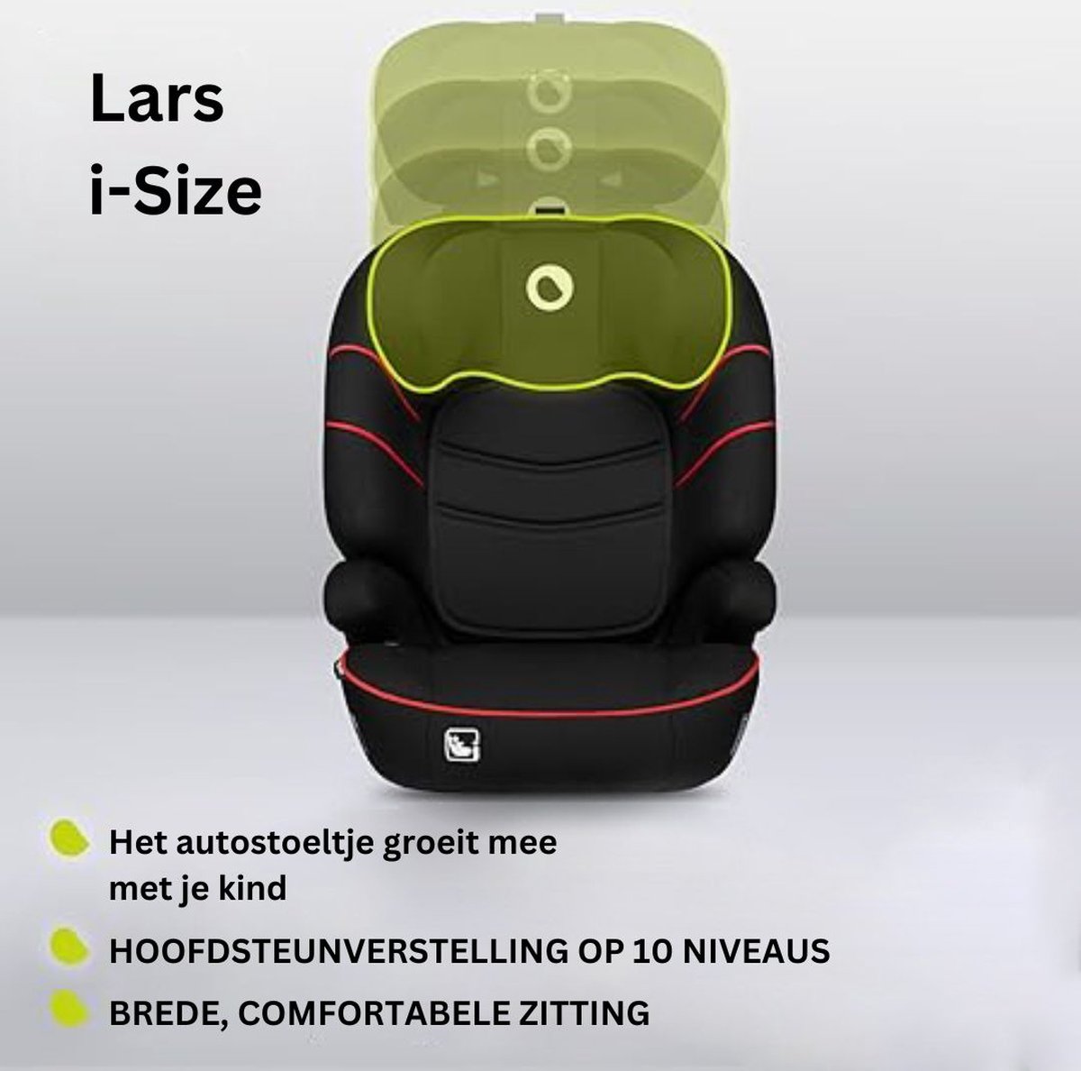 MKSS® Auto Kinderstoel Zwart Rood