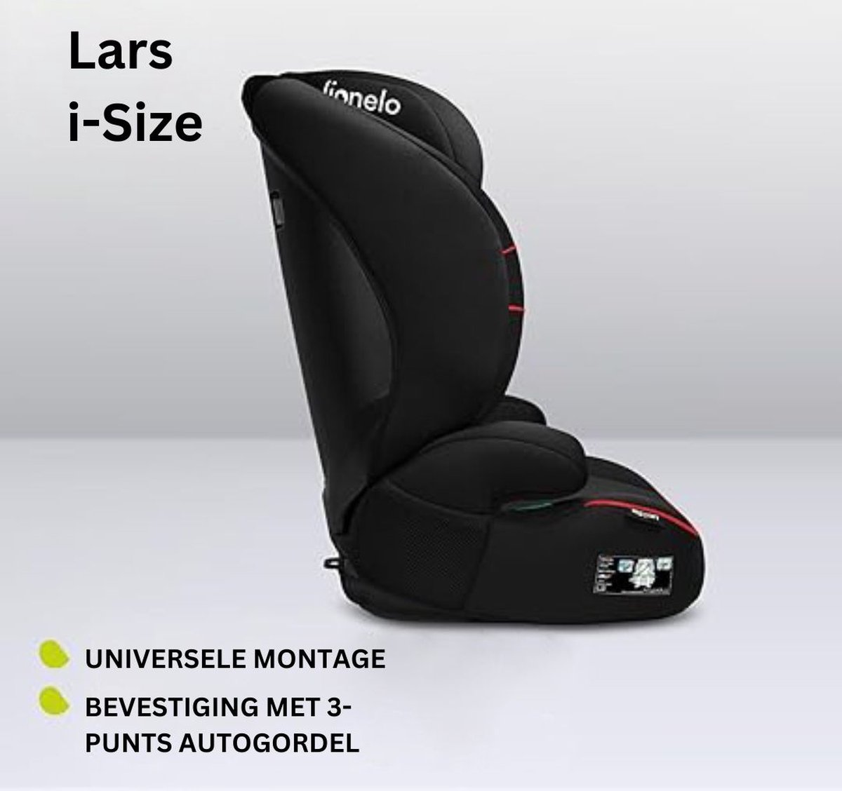 MKSS® Auto Kinderstoel Zwart Rood