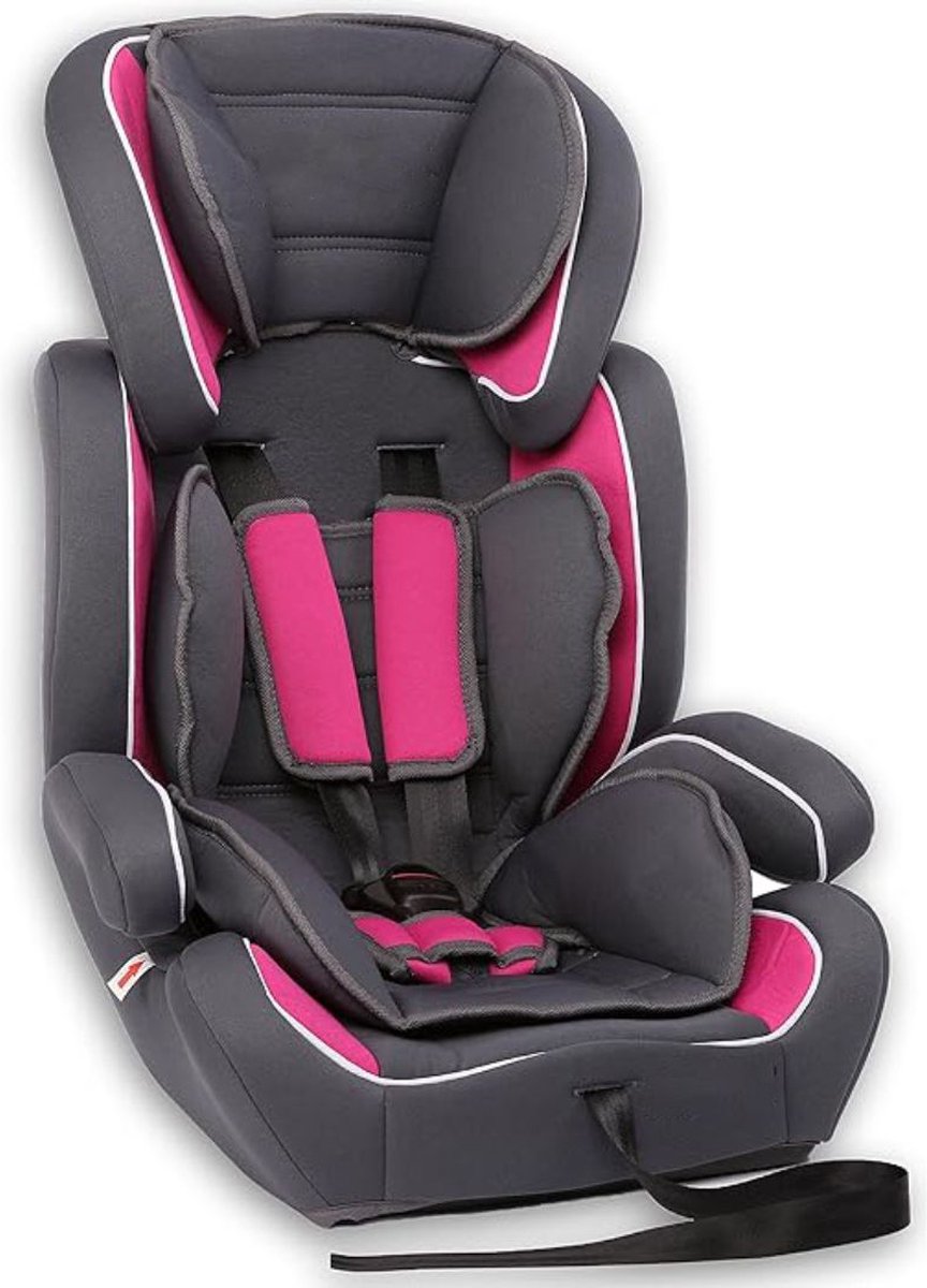 MKSS® Kinderstoel Auto Grijs/Roze
