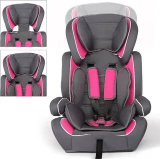 MKSS® Kinderstoel Auto Grijs/Roze